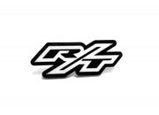 Dodge Challenger trunk rear emblem between tail lights with R/T logo (type 2) Dodge emblems decoinfabric BLACK WHITE