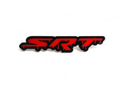 Dodge tailgate trunk rear emblem with SRT Blood logo Dodge emblems decoinfabric BLACK RED