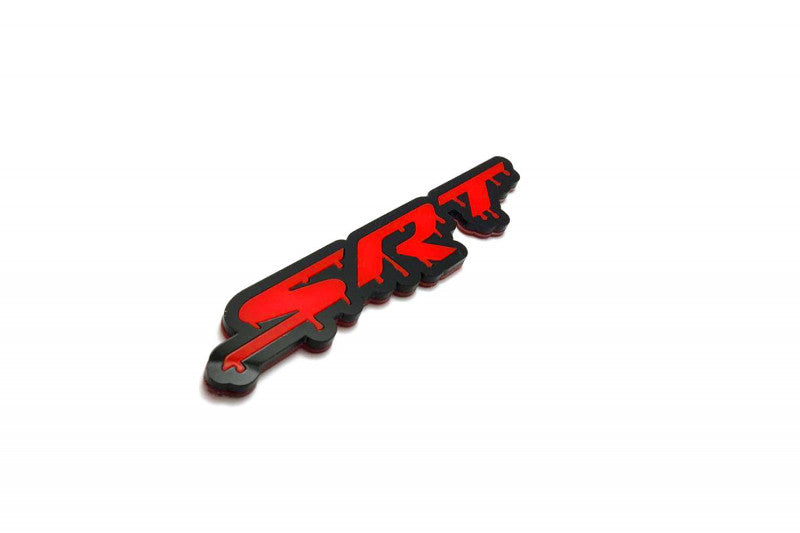 Dodge Challenger trunk rear emblem between tail lights with SRT Blood logo Dodge emblems decoinfabric