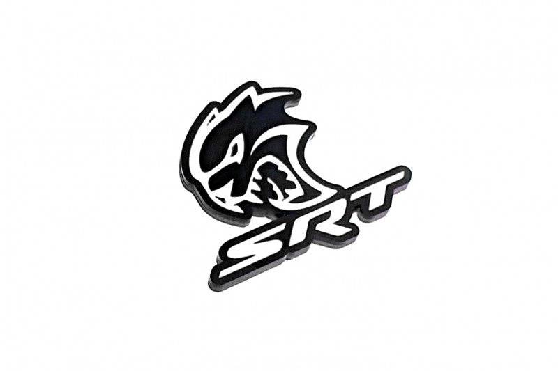 DODGE Radiator grille emblem with SRT Hellcat logo (type 4)