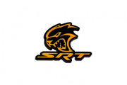 DODGE Radiator grille emblem with SRT Hellcat logo (type 4) Dodge emblems decoinfabric