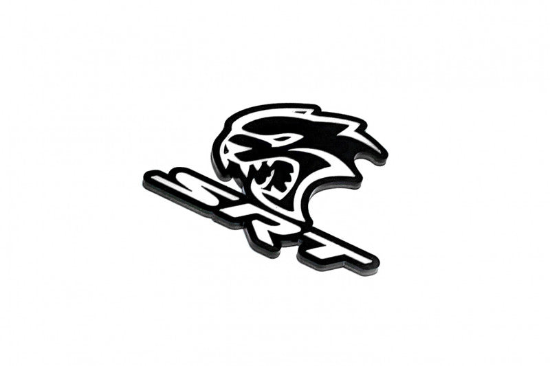 Dodge tailgate trunk rear emblem with SRT Hellcat logo (type 4) Dodge emblems decoinfabric