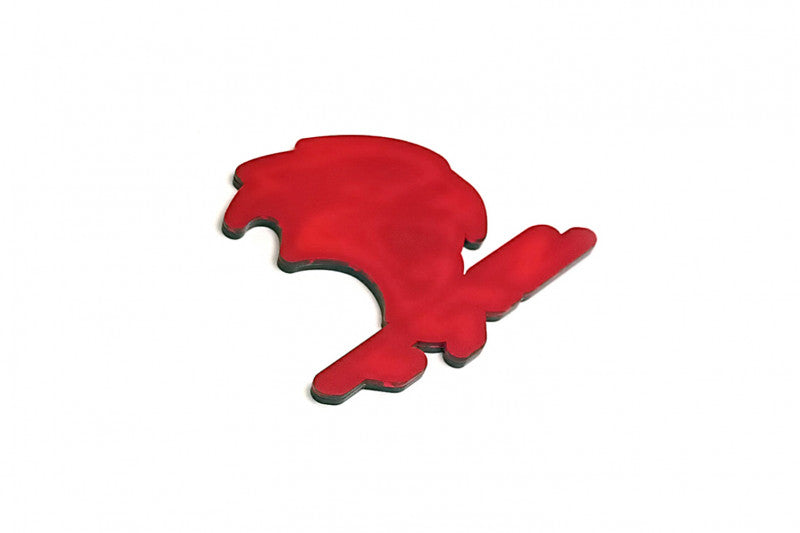 Dodge tailgate trunk rear emblem with SRT Hellcat logo (type 4) Dodge emblems decoinfabric