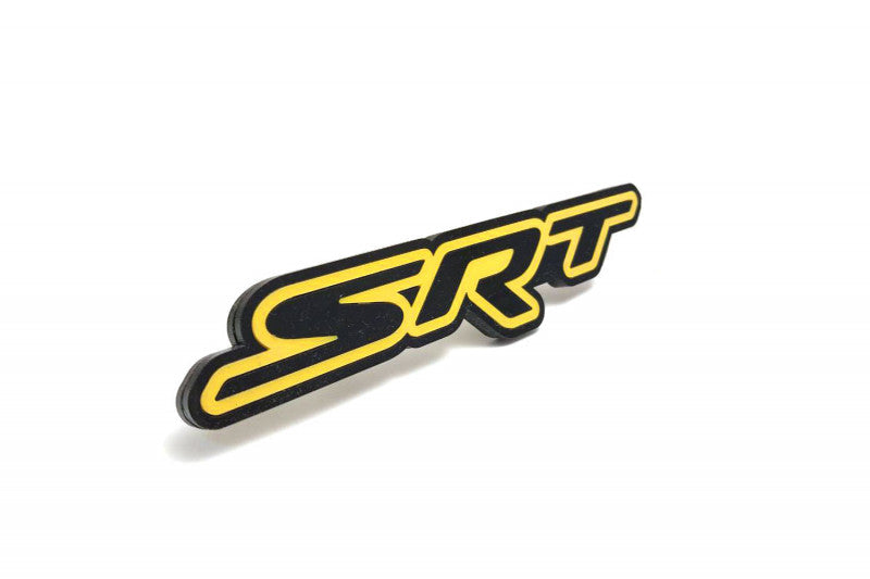 Dodge tailgate trunk rear emblem with SRT logo (type 2) Dodge emblems decoinfabric