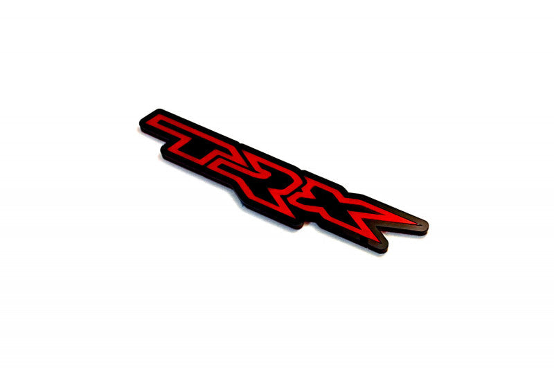 Dodge Challenger trunk rear emblem between tail lights with TRX logo