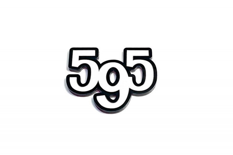 Fiat tailgate trunk rear emblem with 595 logo Dodge emblems decoinfabric