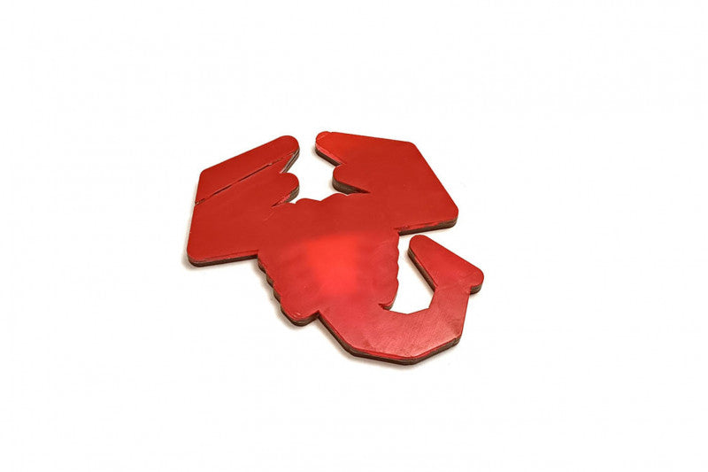 Fiat tailgate trunk rear emblem with Abarth logo (type 2) Dodge emblems decoinfabric