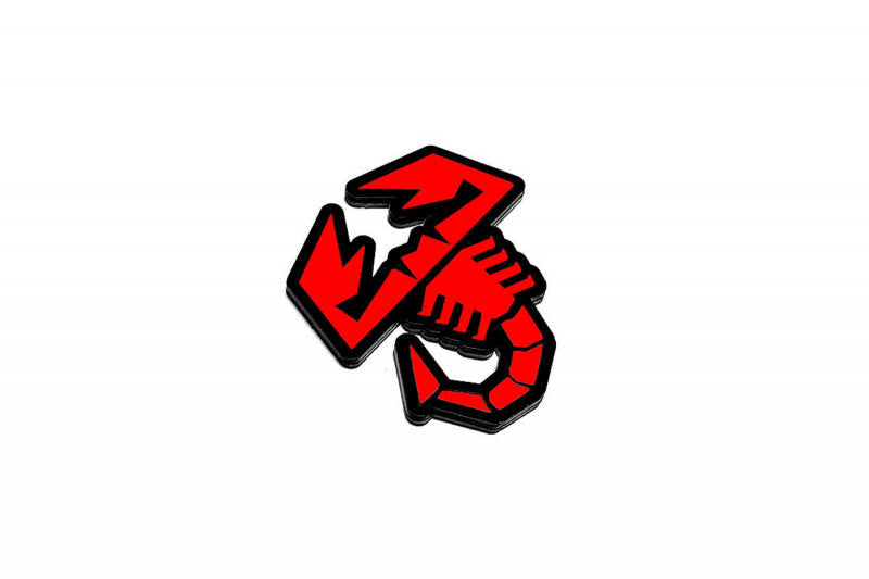 Fiat tailgate trunk rear emblem with Abarth logo (type 2) Dodge emblems decoinfabric