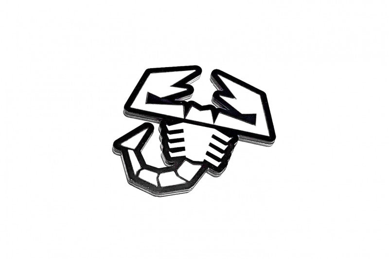 Fiat tailgate trunk rear emblem with Abarth logo (type 2) Dodge emblems decoinfabric