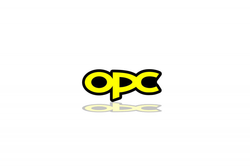 Vauxhall tailgate trunk rear emblem with OPC logo Vauxhall emblems decoinfabric