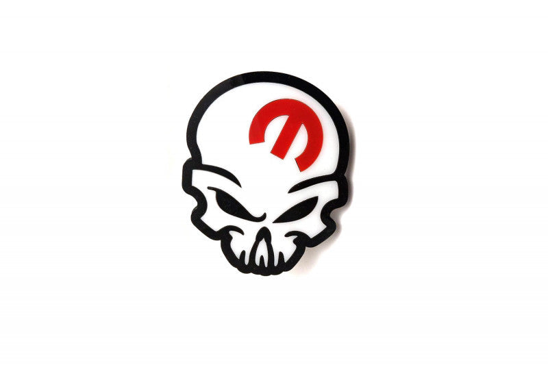 DODGE Radiator grille emblem with Mopar Skull logo Dodge emblems decoinfabric