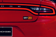 Dodge tailgate trunk rear emblem with SRT HUB logo Dodge emblems decoinfabric