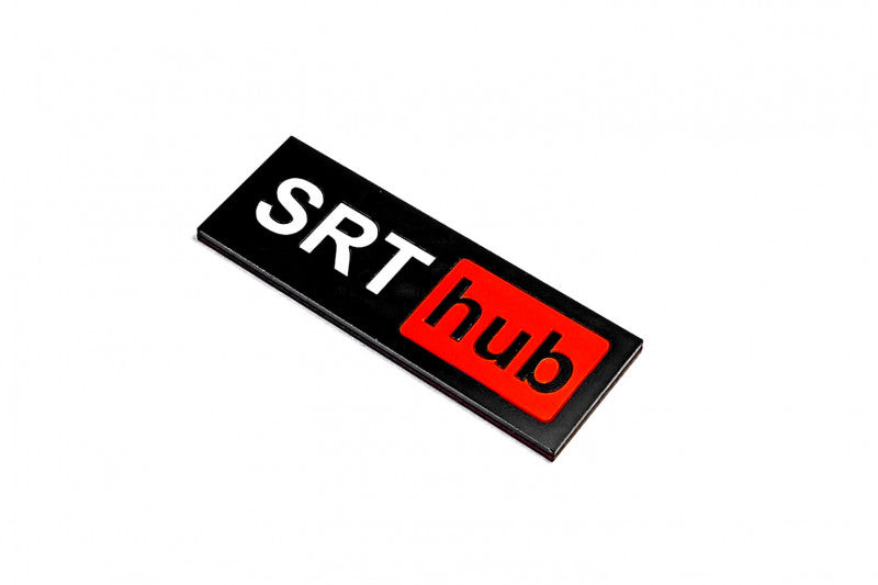 Dodge tailgate trunk rear emblem with SRT HUB logo Dodge emblems decoinfabric