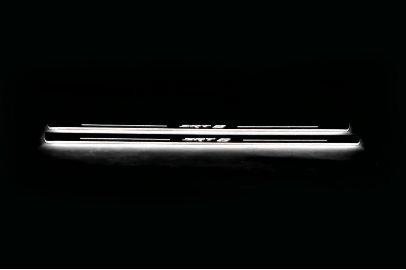 Dodge Challenger 2008+ Auto Door Sills With Logo SRT8 Dodge Led Door Sills opdesign