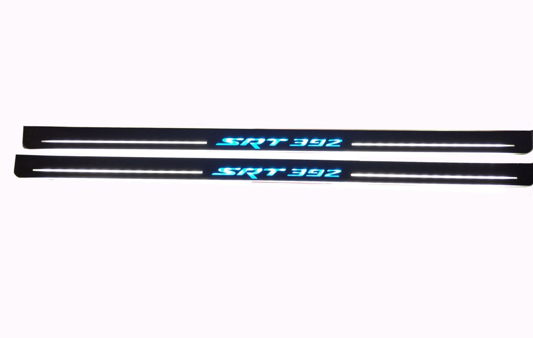 Dodge Challenger 2008+ LED Door Sills PRO With SRT 392 Logo Dodge Led Door Sills opdesign