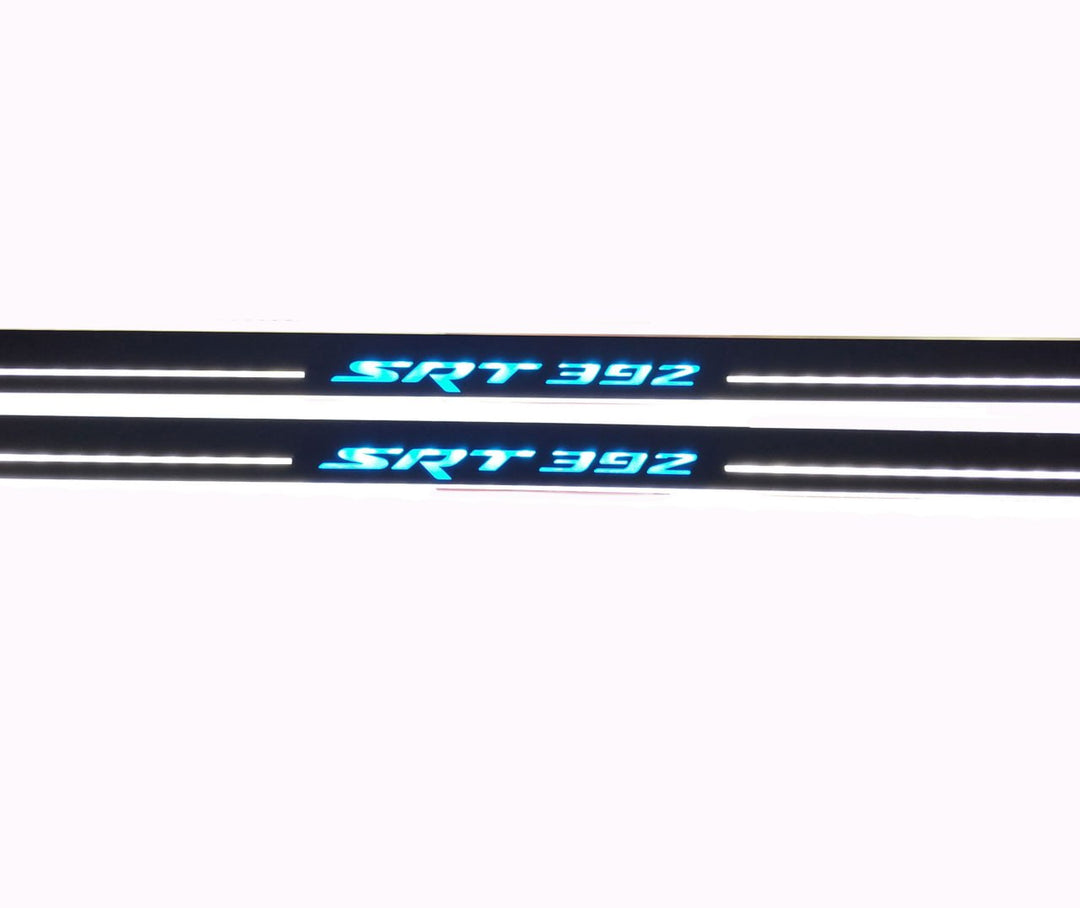 Dodge Challenger 2008+ LED Door Sills PRO With SRT 392 Logo Dodge Led Door Sills opdesign