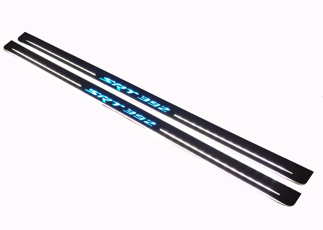 Dodge Challenger 2008+ LED Door Sills PRO With SRT 392 Logo Dodge Led Door Sills opdesign