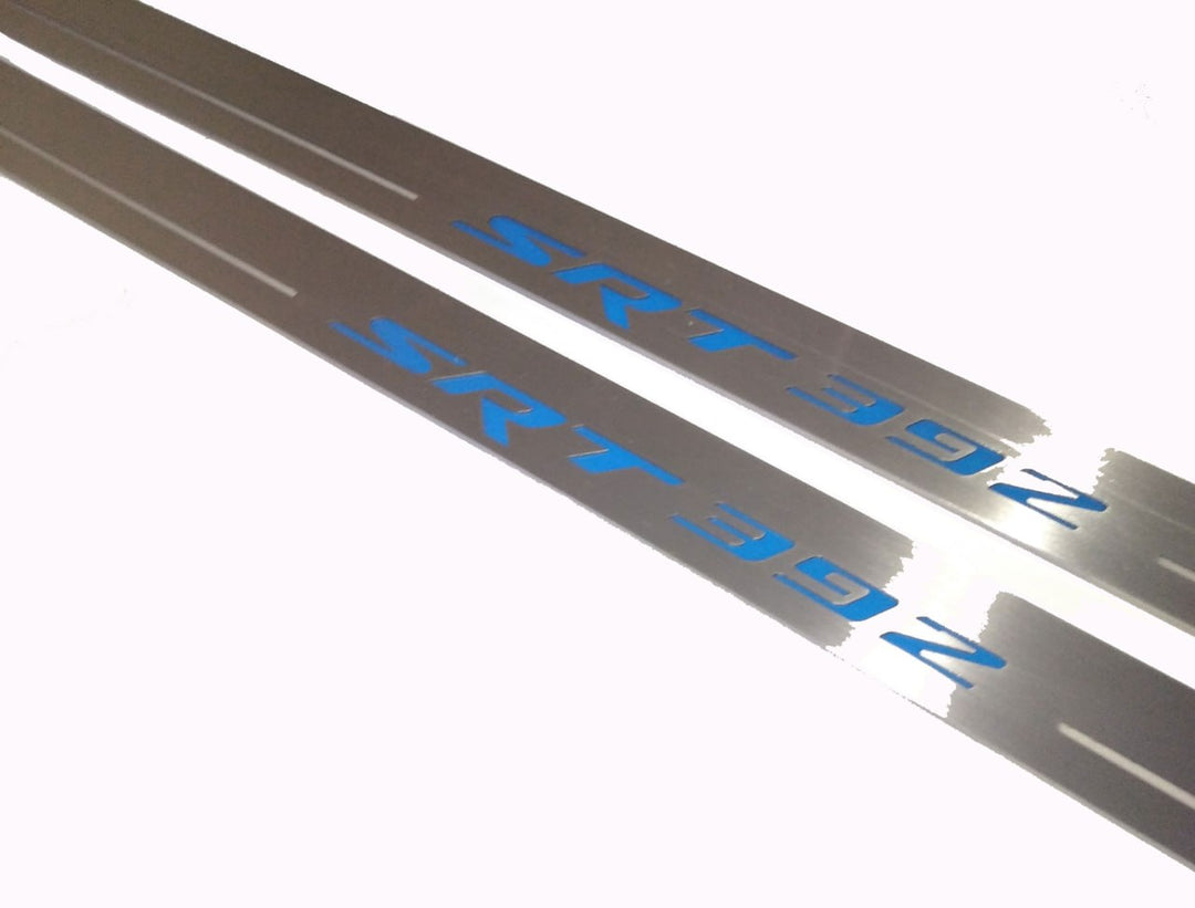 Dodge Challenger 2008+ LED Door Sills PRO With SRT 392 Logo Dodge Led Door Sills opdesign