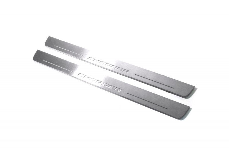 Dodge Charger 2011+ Door Sill Led Plate With Charger Logo (Type 3)