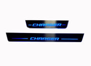 Dodge Charger 2023+ Door Sill Led Plate With CHARGER Logo Dodge Led Door Sills opdesign
