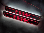 Dodge Charger 2023+ Door Sill Led Plate With DODGE Logo Dodge Led Door Sills opdesign
