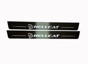 Chrysler 300C II 2011+ Door Sill Led Plate With HELLCAT Logo Chrysler Led Door Sills opdesign