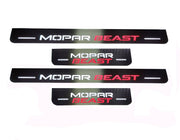 Dodge Charger 2023+ Door Sill Led Plate With MOPAR BEAST Logo Dodge Led Door Sills opdesign