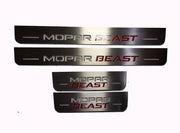 Dodge Charger 2023+ Door Sill Led Plate With MOPAR BEAST Logo Dodge Led Door Sills opdesign