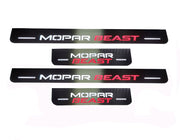 Dodge Charger 2011+ Door Sill Led Plate With MOPAR BEAST Logo Dodge Led Door Sills opdesign