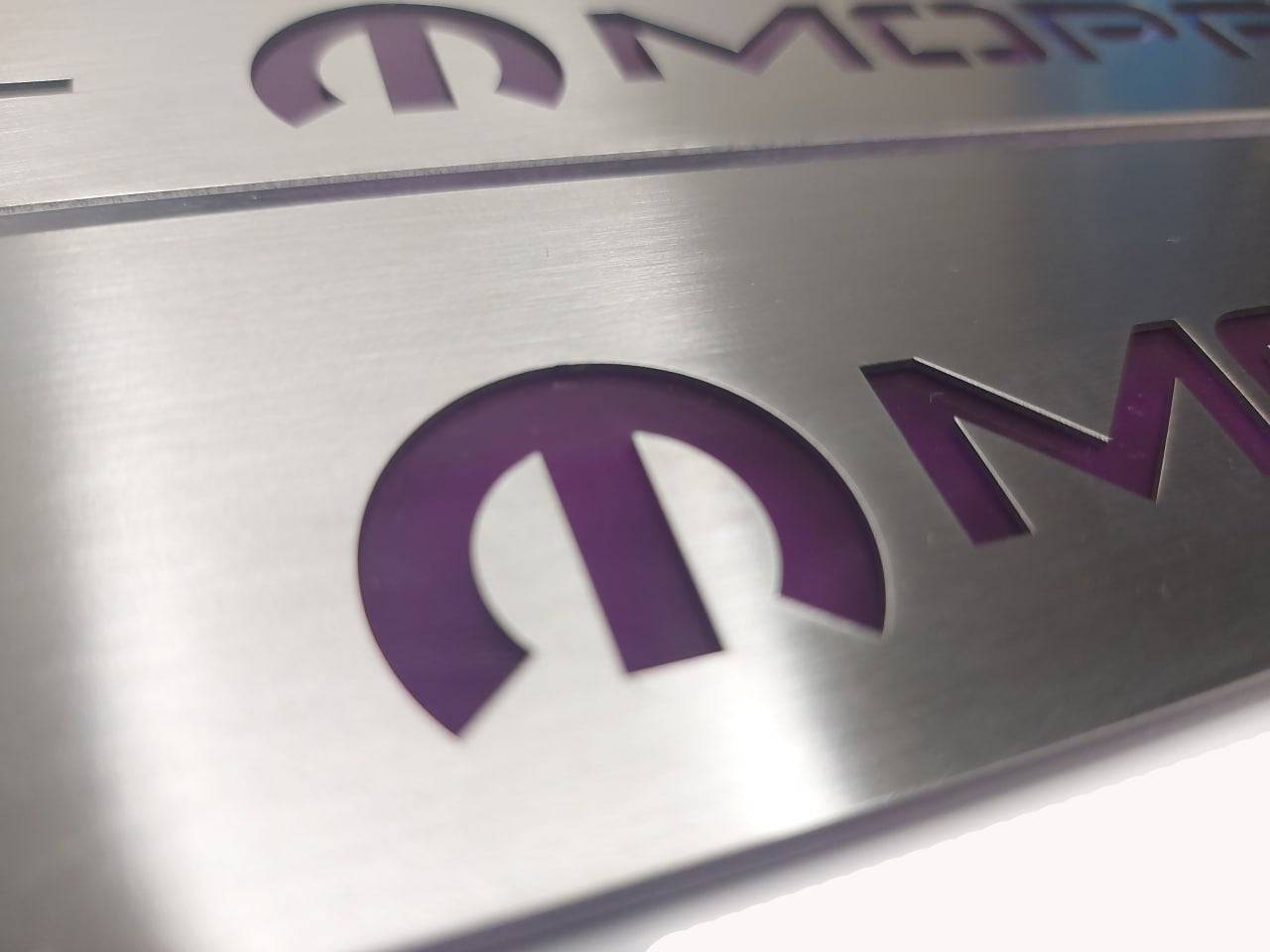 Dodge Charger 2023+ Door Sill Led Plate With MOPAR Logo Dodge Led Door Sills opdesign