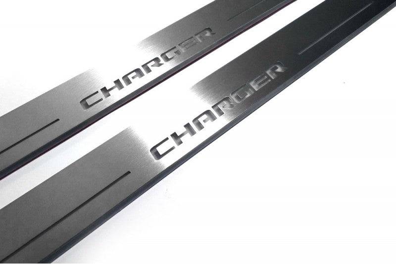 Dodge Charger 2023+ Car Light Sill With Logo CHARGER Dodge Led Door Sills opdesign