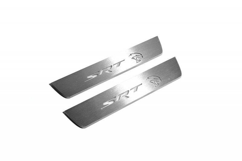Dodge Charger 2023+ Door Sill Led Plate With Logo SRT Hellcat Dodge Led Door Sills opdesign