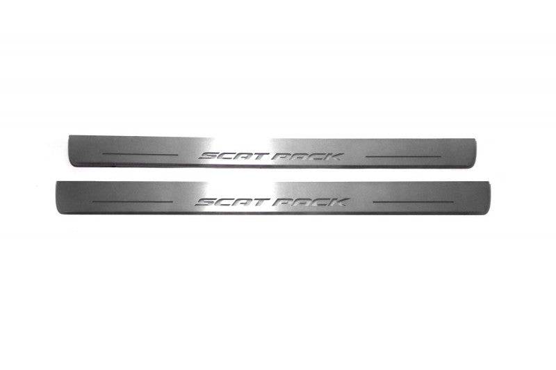 Dodge Charger 2023+ Door Sill Lights With Logo Scat Pack Dodge Led Door Sills opdesign