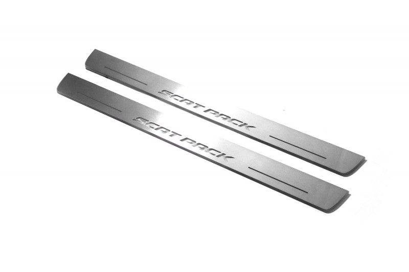 Dodge Charger 2023+ Door Sill Lights With Logo Scat Pack Dodge Led Door Sills opdesign