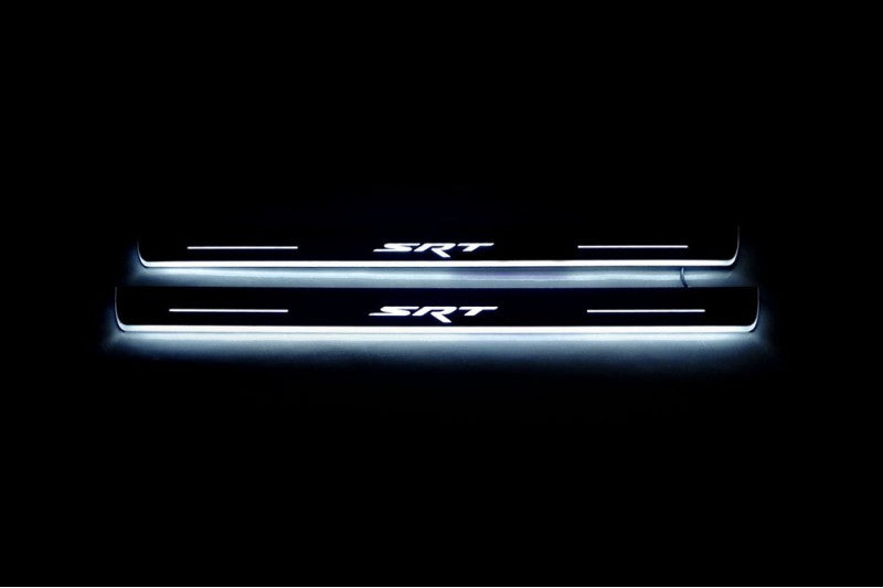 Dodge Charger 2011+ Led Door Sills With Logo SRT Dodge Led Door Sills opdesign