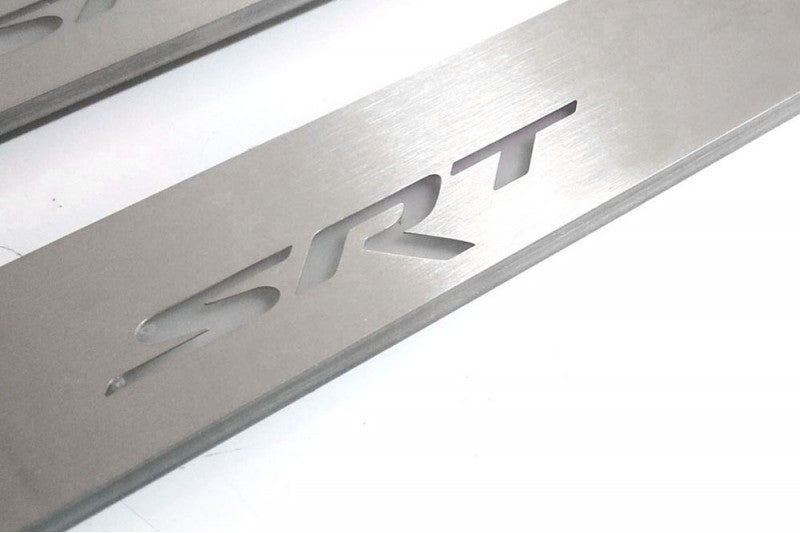 Dodge Charger Led Door Sills With Logo SRT - decoinfabric