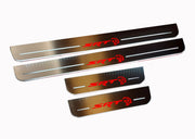 Dodge Durango III 2011+ Door Sill Led Plate With Logo SRT Hellcat (Type 4) Dodge Led Door Sills opdesign