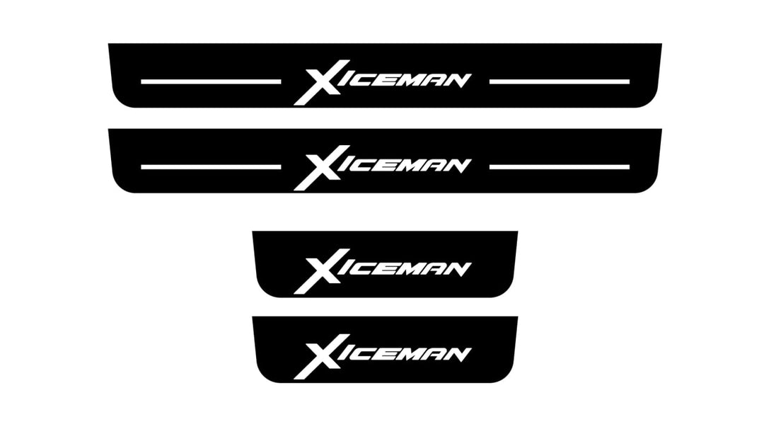 Dodge Durango III 2011+ Door Sill Led Plate With Xiceman Logo Dodge Led Door Sills opdesign