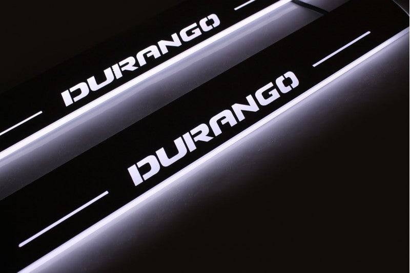 Dodge Durango III 2011+ LED Car Door Sill With Logo Durango Dodge Led Door Sills opdesign