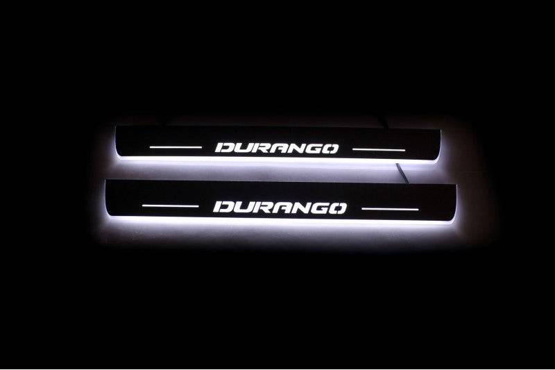 Dodge Durango III 2011+ LED Car Door Sill With Logo Durango Dodge Led Door Sills opdesign