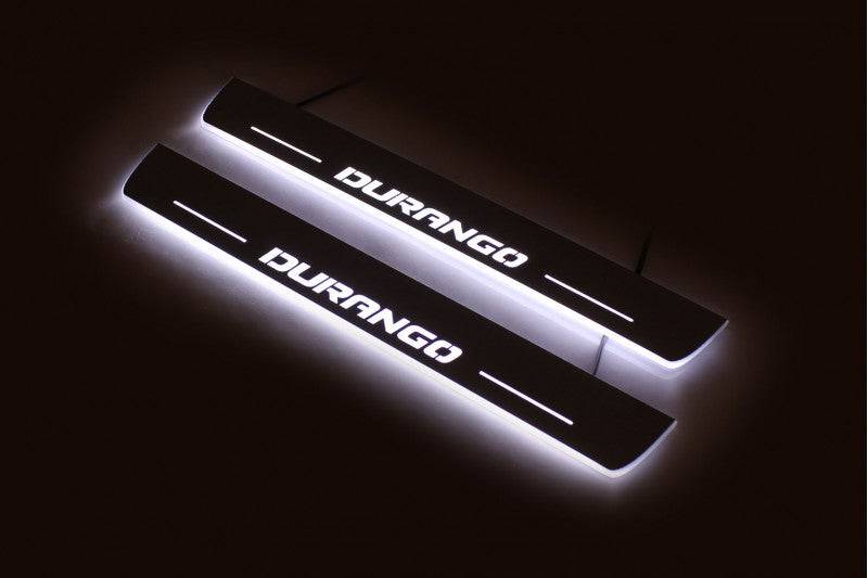 Dodge Durango III 2011+ LED Car Door Sill With Logo Durango Dodge Led Door Sills opdesign