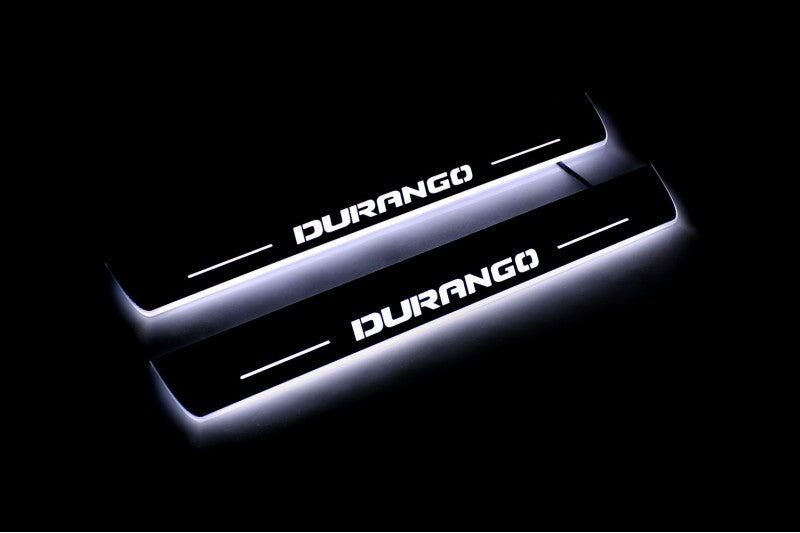 Dodge Durango III 2011+ LED Car Door Sill With Logo Durango Dodge Led Door Sills opdesign