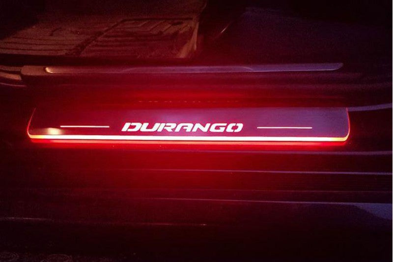 Dodge Durango III 2011+ LED Car Door Sill With Logo Durango Dodge Led Door Sills opdesign