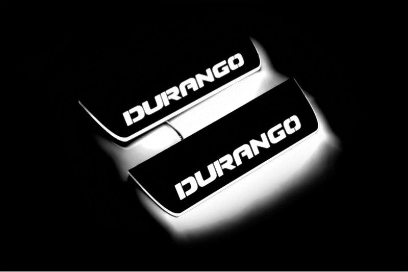 Dodge Durango III 2011+ LED Car Door Sill With Logo Durango Dodge Led Door Sills opdesign