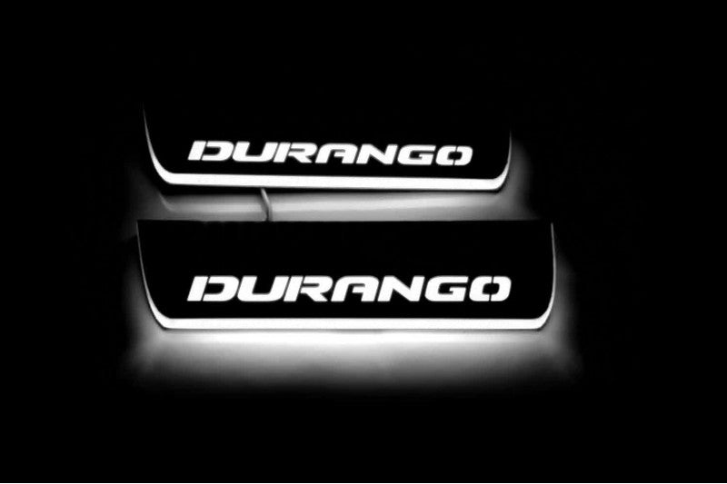 Dodge Durango III 2011+ LED Car Door Sill With Logo Durango Dodge Led Door Sills opdesign