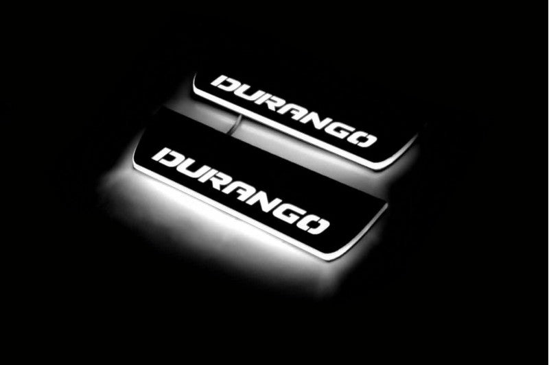Dodge Durango III 2011+ LED Car Door Sill With Logo Durango Dodge Led Door Sills opdesign