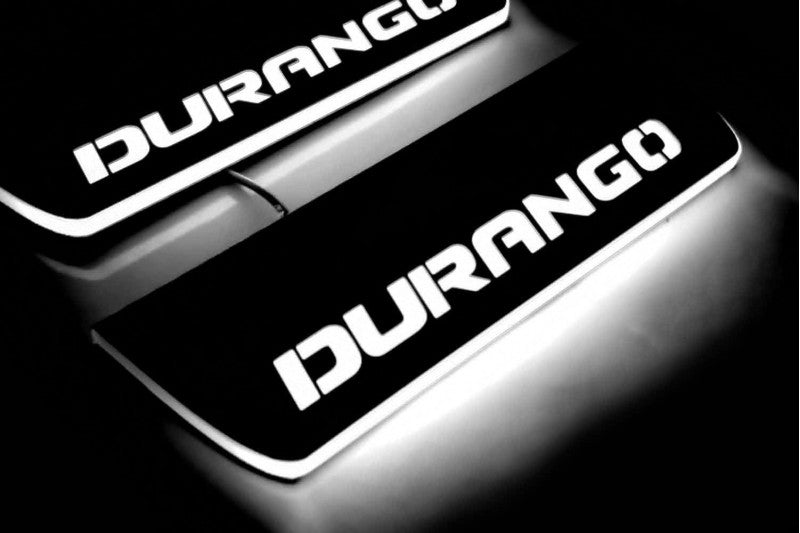 Dodge Durango III 2011+ LED Car Door Sill With Logo Durango Dodge Led Door Sills opdesign