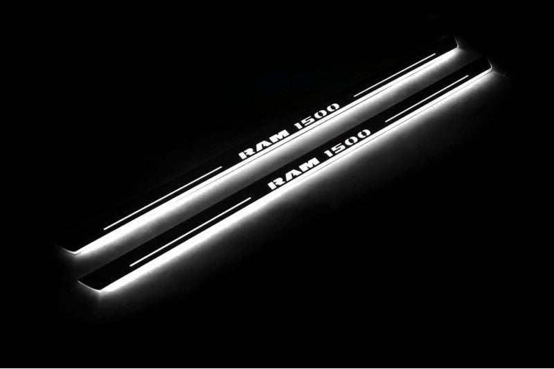 RAM 1500 IV 2009-2018 Car Door Sill With Logo RAM 1500 Ram Led Door Sills opdesign