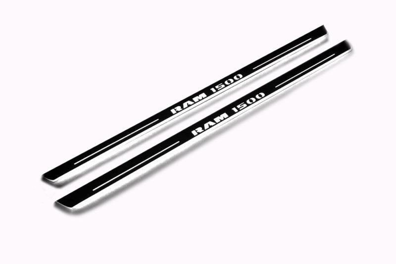 Dodge Ram V 2019+ Door Sill Led Plate With RAM 1500 Logo Dodge Led Door Sills opdesign