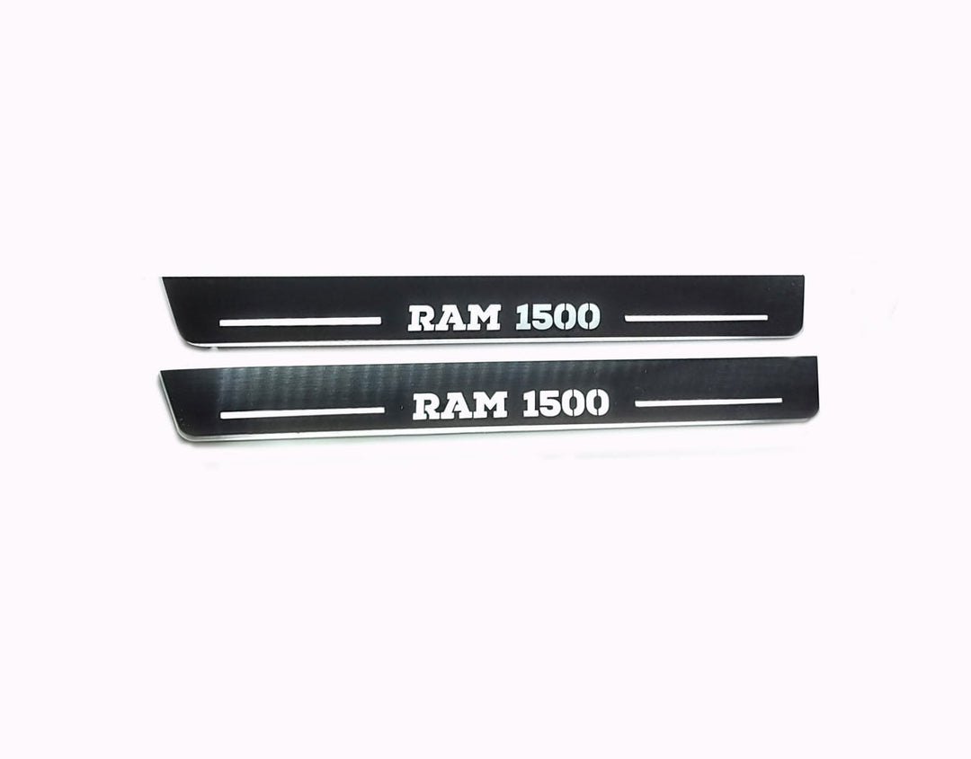 Dodge Ram V 2019+ Door Sill Led Plate With RAM 1500 Logo Dodge Led Door Sills opdesign